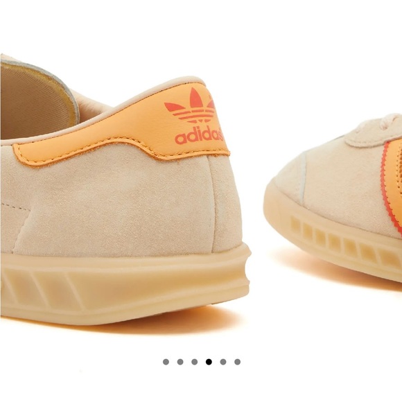 Adidas Cream and Orange Retro Sneakers - Picture 3 of 5